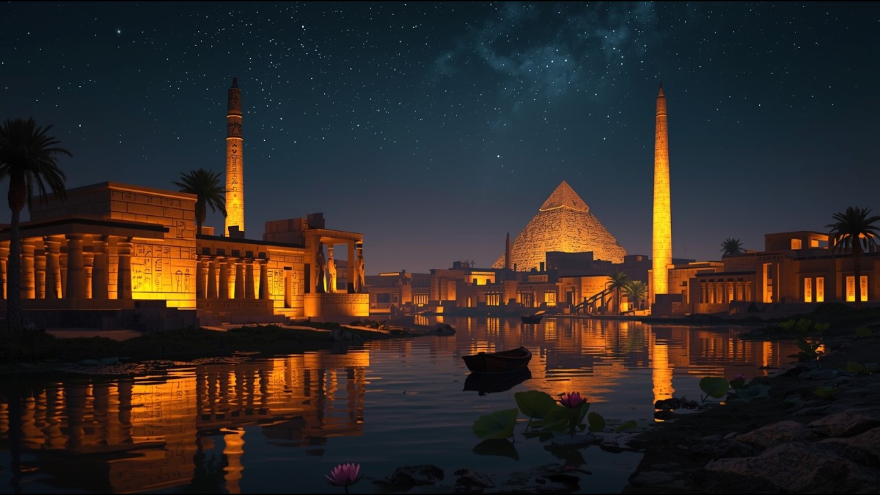 Mystical Egypt at Night | Ancient Egyptian Ambient Music for Relaxation & Meditation