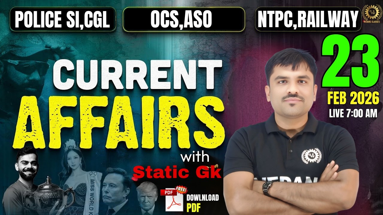 23nd February 2026 Current Affairs | DailyCurrent Affairs For OPSC OCS & All Other Competitive Exams