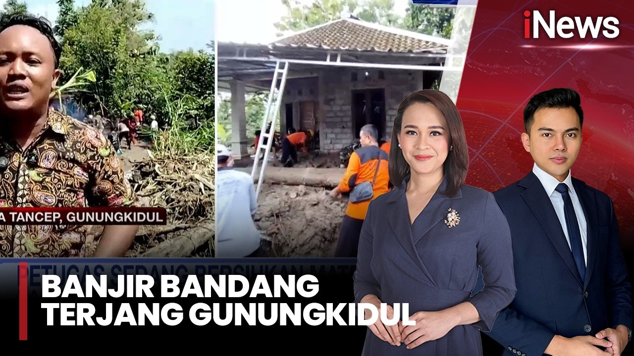 Banjir Bandang Terjang Gunungkidul, Air Deras Bawa Material Batu dan Kayu |iNews Today (18/02)