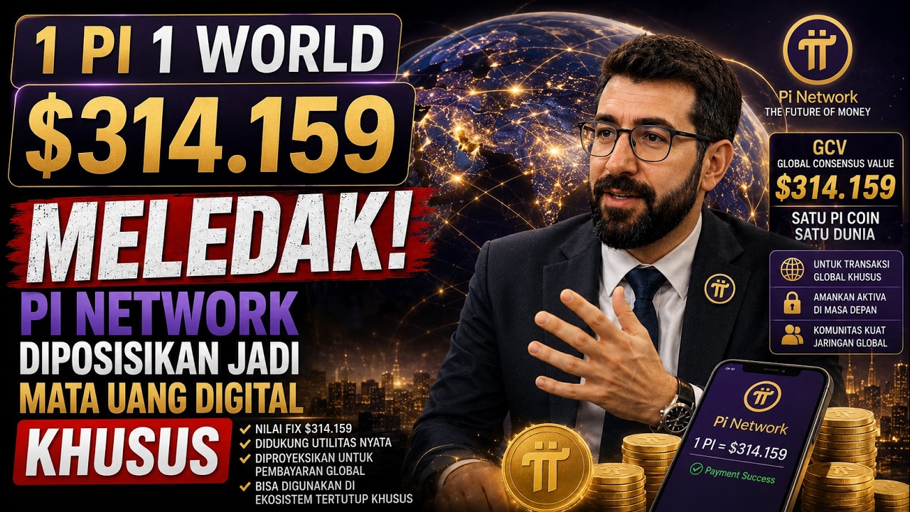 MELEDAK! PI NETWORK DIPOSISIKAN JADI MATA UANG DIGITAL KHUSUS❗1 PI 1 WORLD $314.159