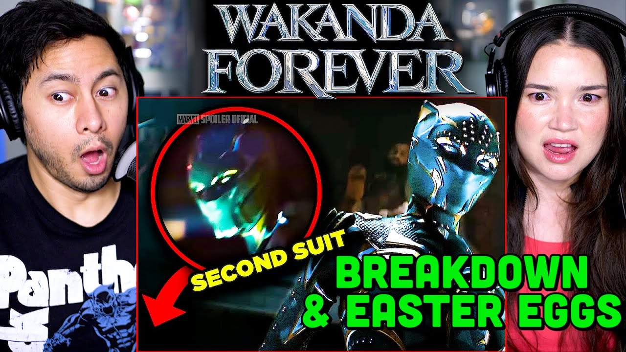 BLACK PANTHER WAKANDA FOREVER Trailer Breakdown REACTION! | Easter Eggs & Details You Missed