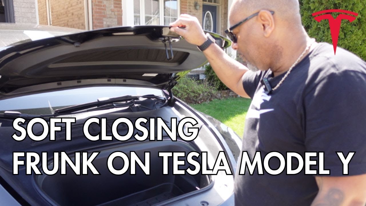 Tesla Model Y .. Frunk Soft Closing installation