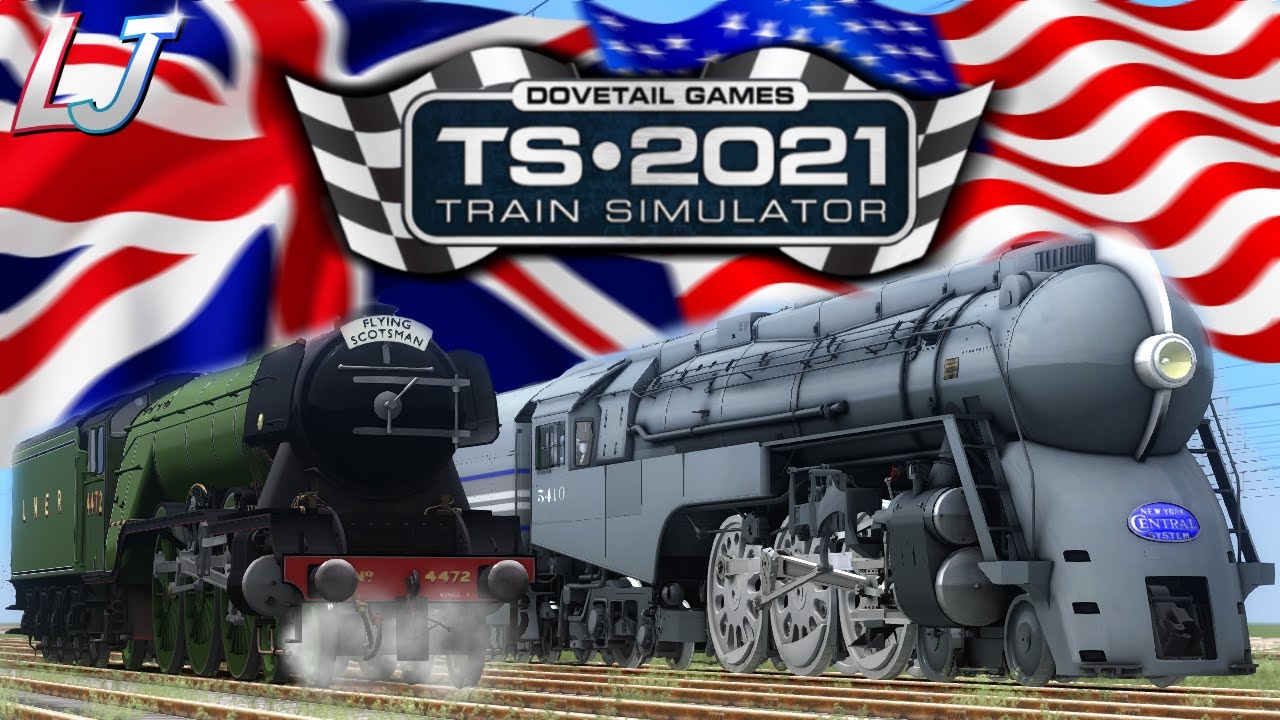 Train Simulator 2021 — NYC Hudson против Flying Scotsman [гонка Великобритания против США]