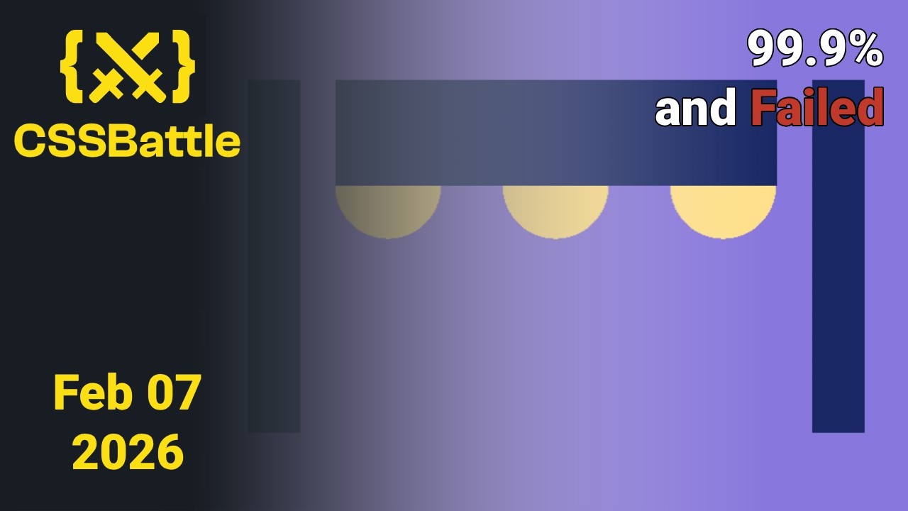 CSSBattle Daily Challenge February 7 2026