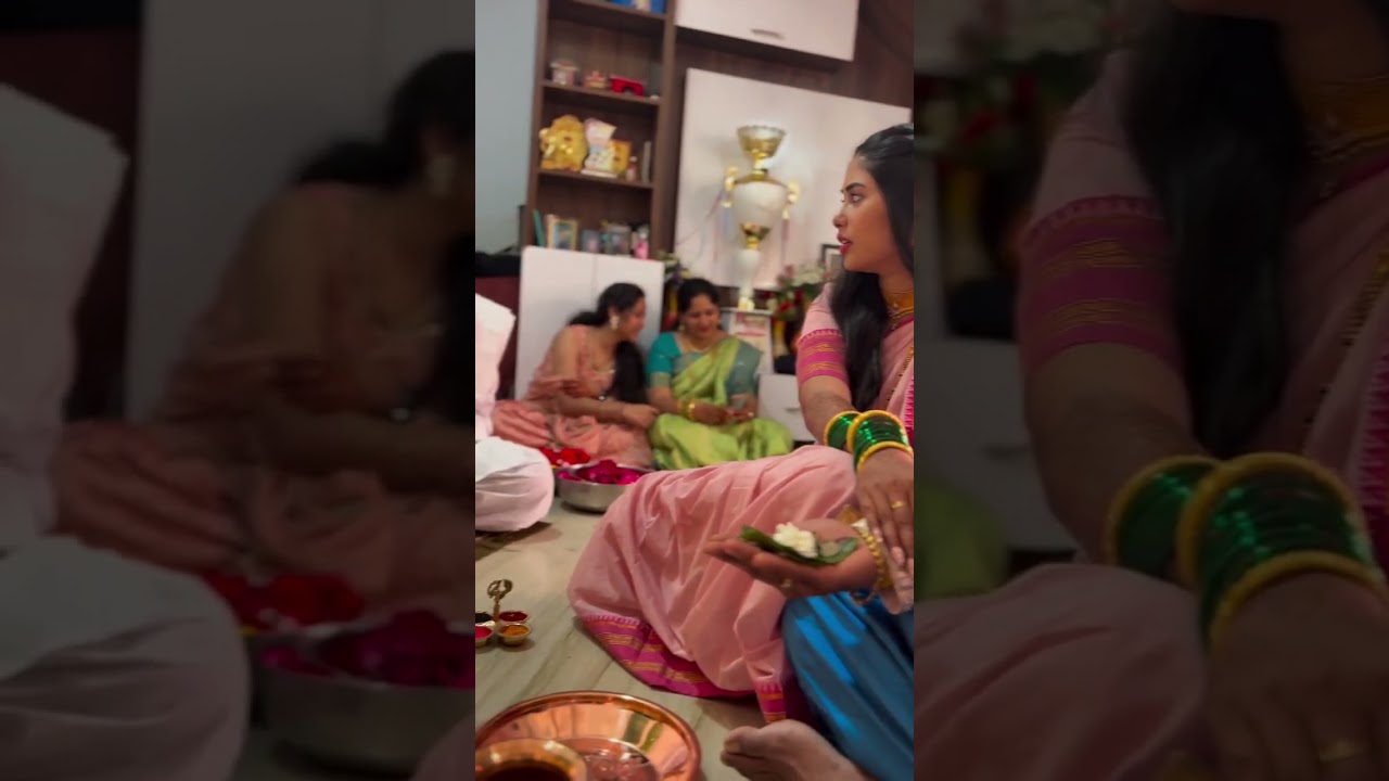 vishal nikam and akshaya hindalkar satyanarayan pooja