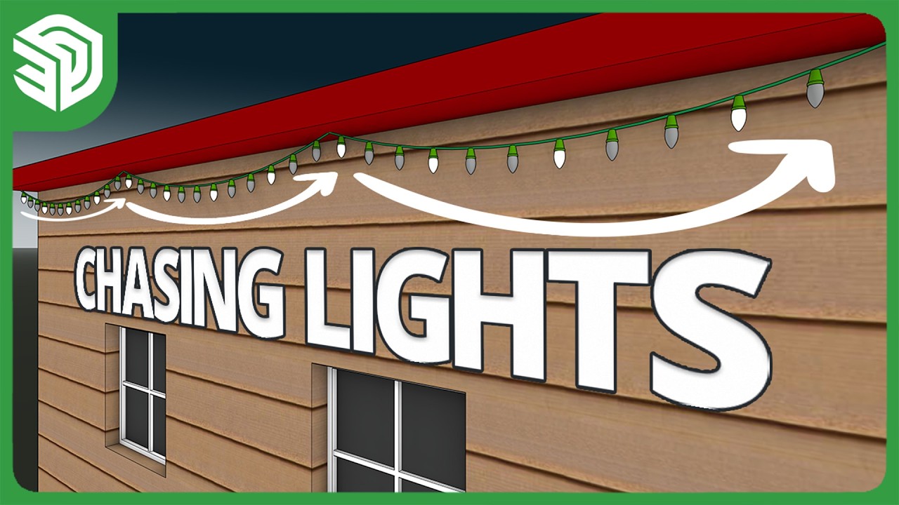 Chasing Lights Animation in SketchUp (NO EXTENSIONS)