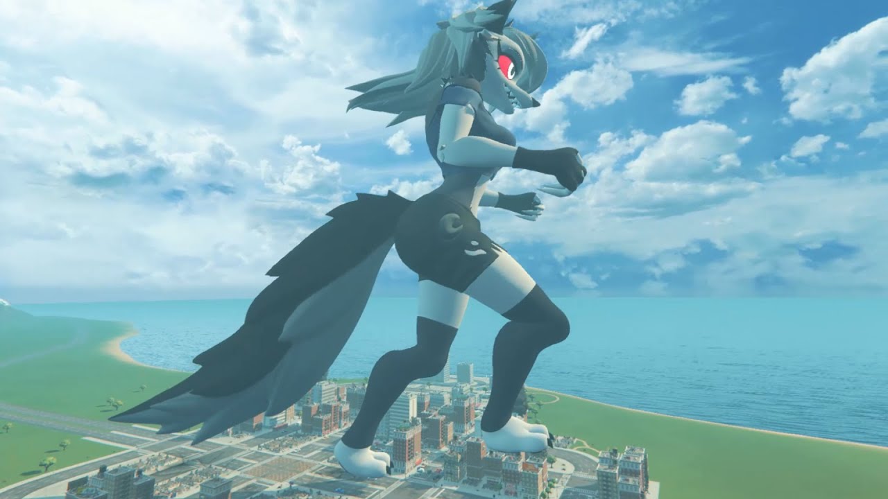 Giantess Loona Wolf Helluva Boss Growth [