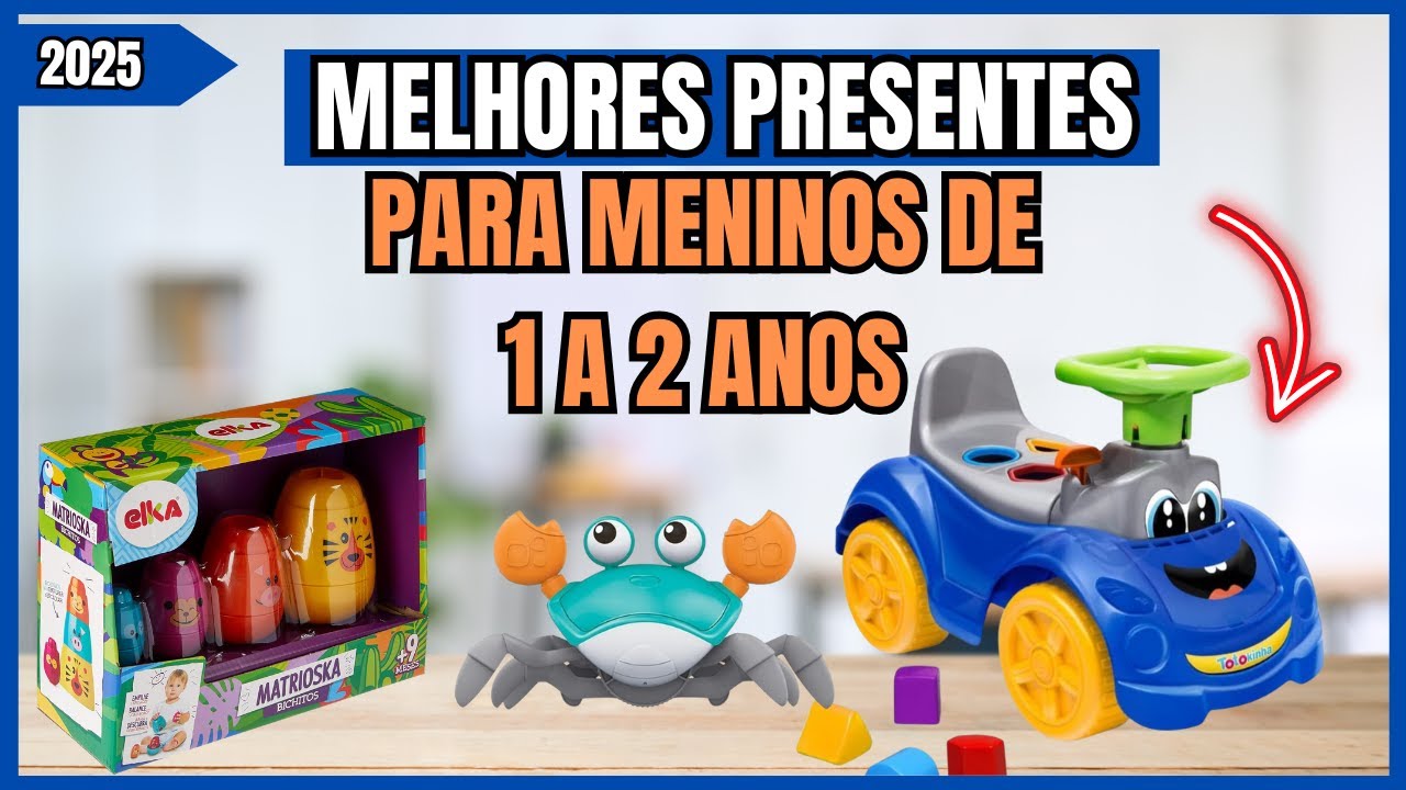 Top 3 Presentes Incríveis para Meninos de 1 a 2 Anos por Menos de R$80! Especial Dia Das Crianças