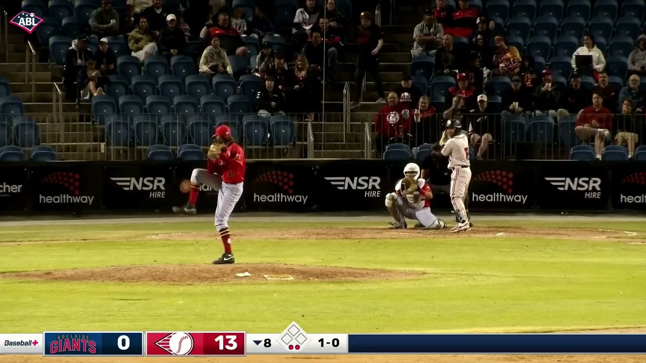 Position Player Pitching Alert! Adelaide's Jack Partington with a 1-2-3 inning in ABL Season Opener