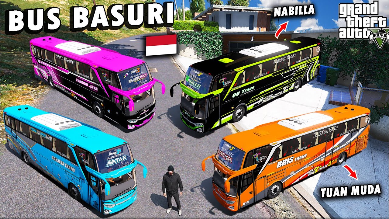 MANTAP !! Aku Koleksi SEMUA BUS BASURI TELOLET TERKEREN Part 2 !! Ada Nabilla dan Tuan Muda