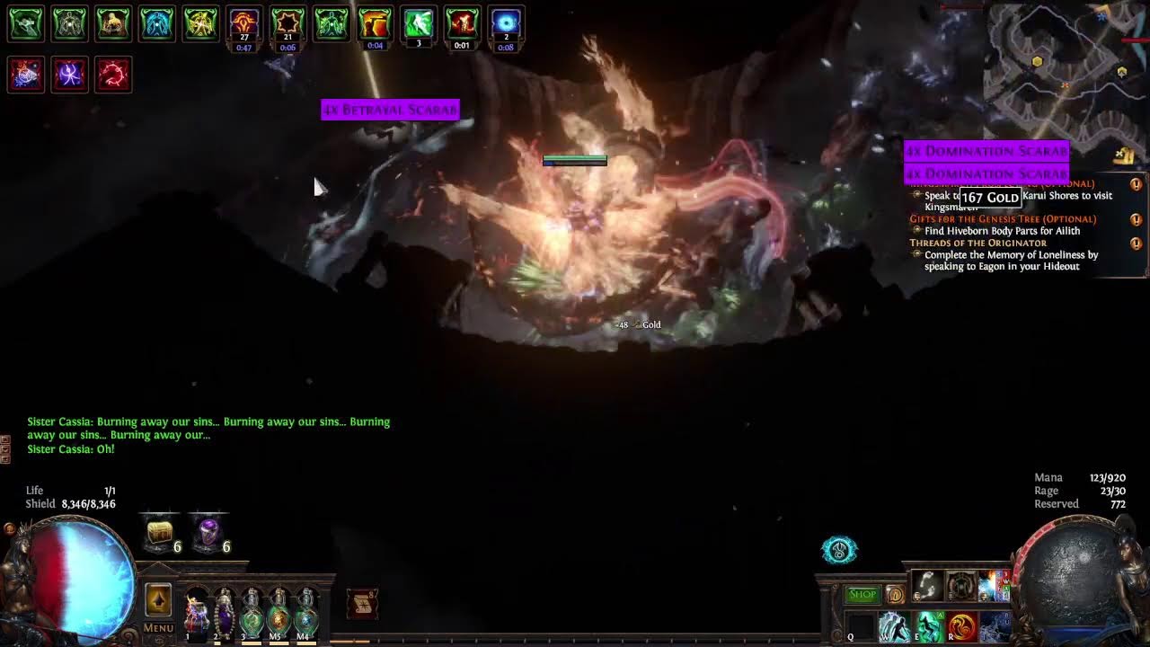 poe 1 Legacy of Phrecia ele hit มาฟาม allflame kulemak จะรวยหรือค... มาดู ค่าลงแมพละ10div