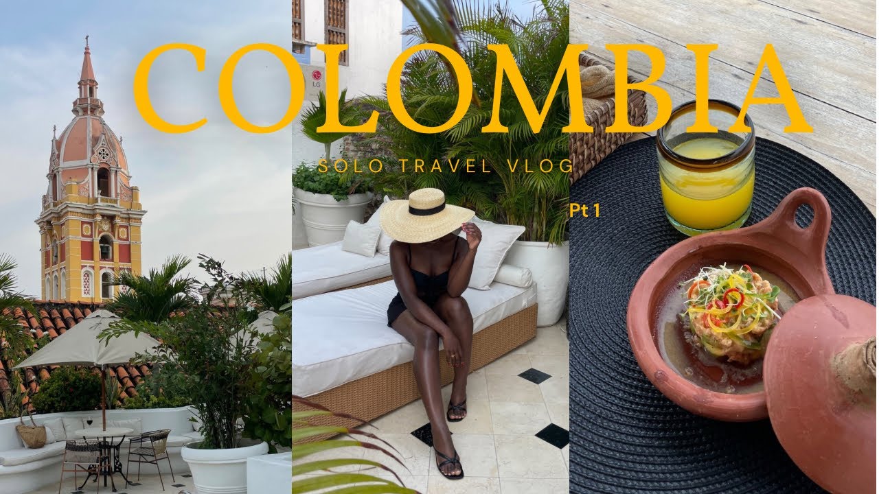 ALONE IN COLOMBIA: PT 1 | Exploring Cartagena, Beach Club, Salsa Class, Street Food Tour
