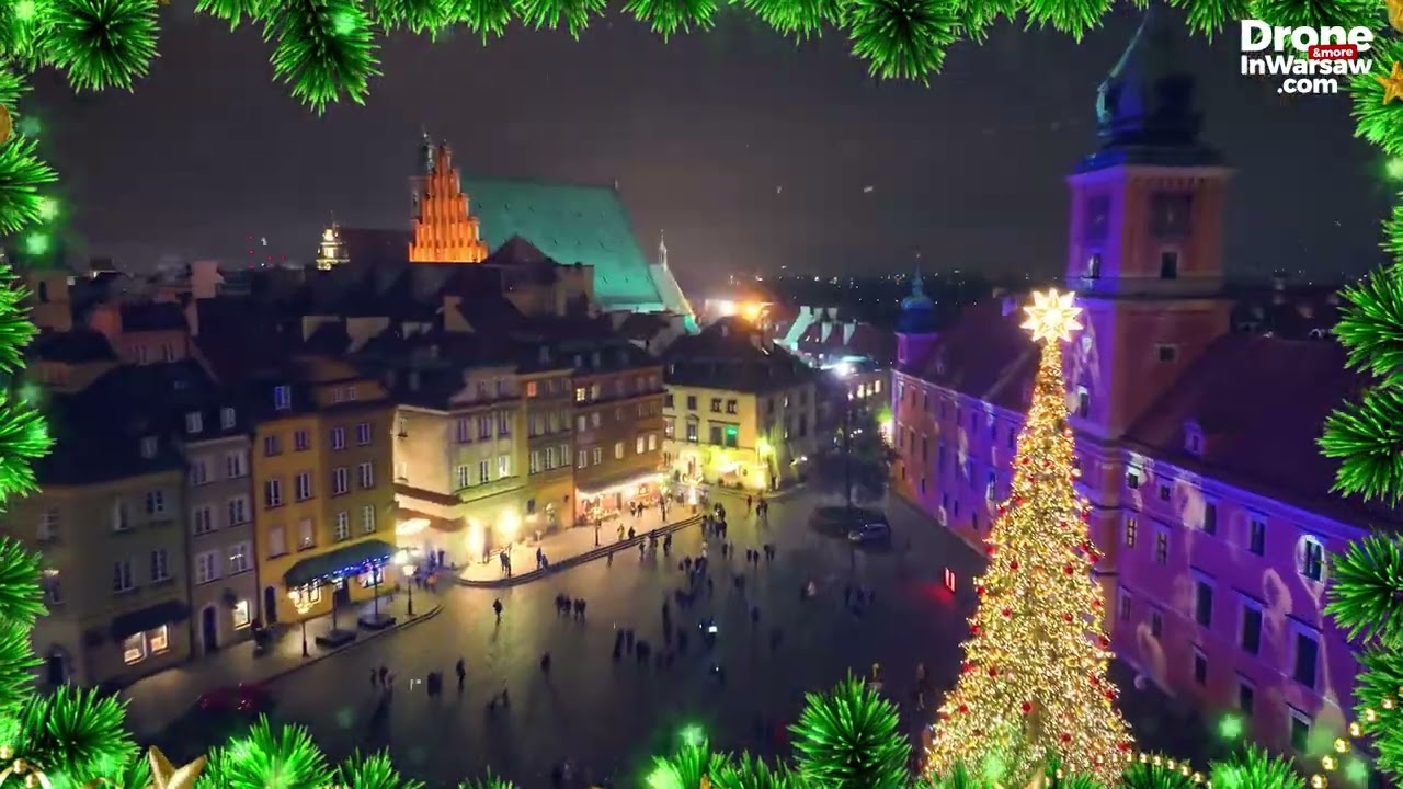 Holidays in Poland. Warsaw's old town in winter
