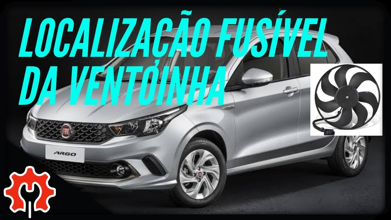 Localização fusível do Eletroventilador Fiat Argo e Cronos motor 1.0 1.3 e 1.8 todos