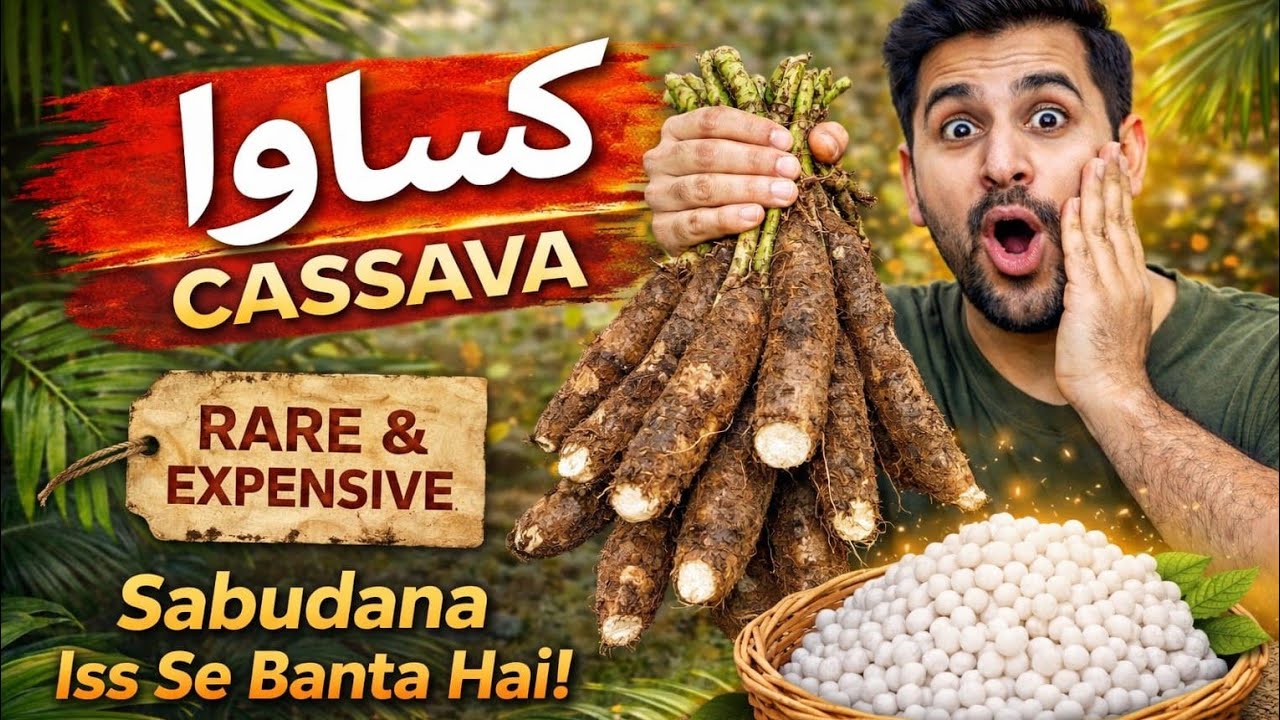 صابودانہ اس جڑ سے بنتا ہے! 😲 | Cassava Farming in Pakistan