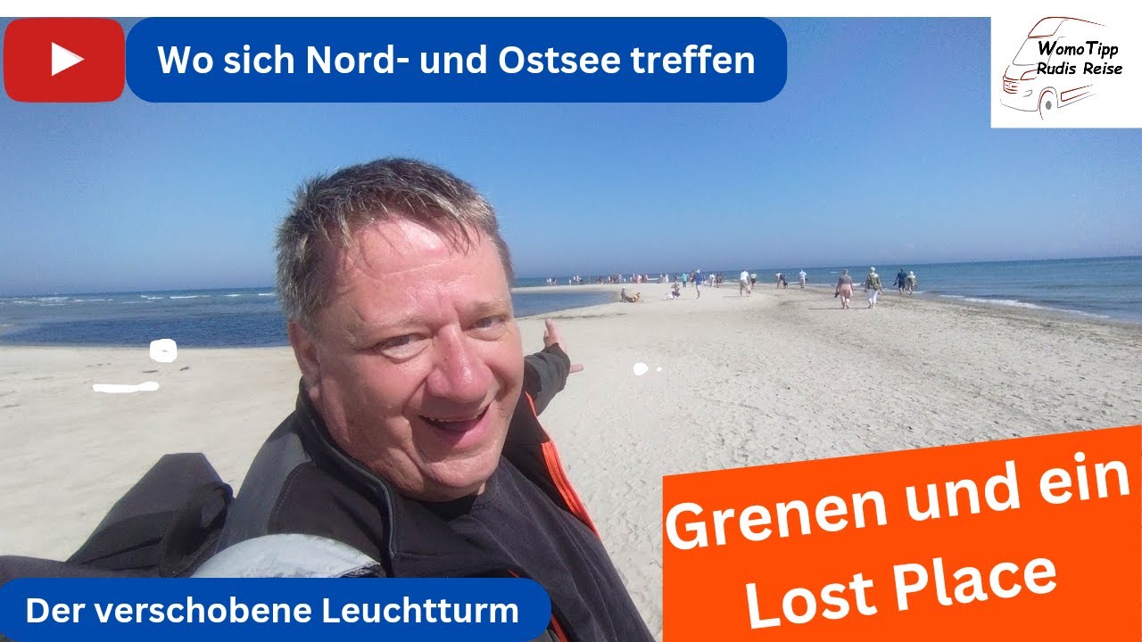 Nord- und Ostsee treffen sich : Grenen Nordspitze Dänemarks ein Lost Place verschobener Leuchtturm