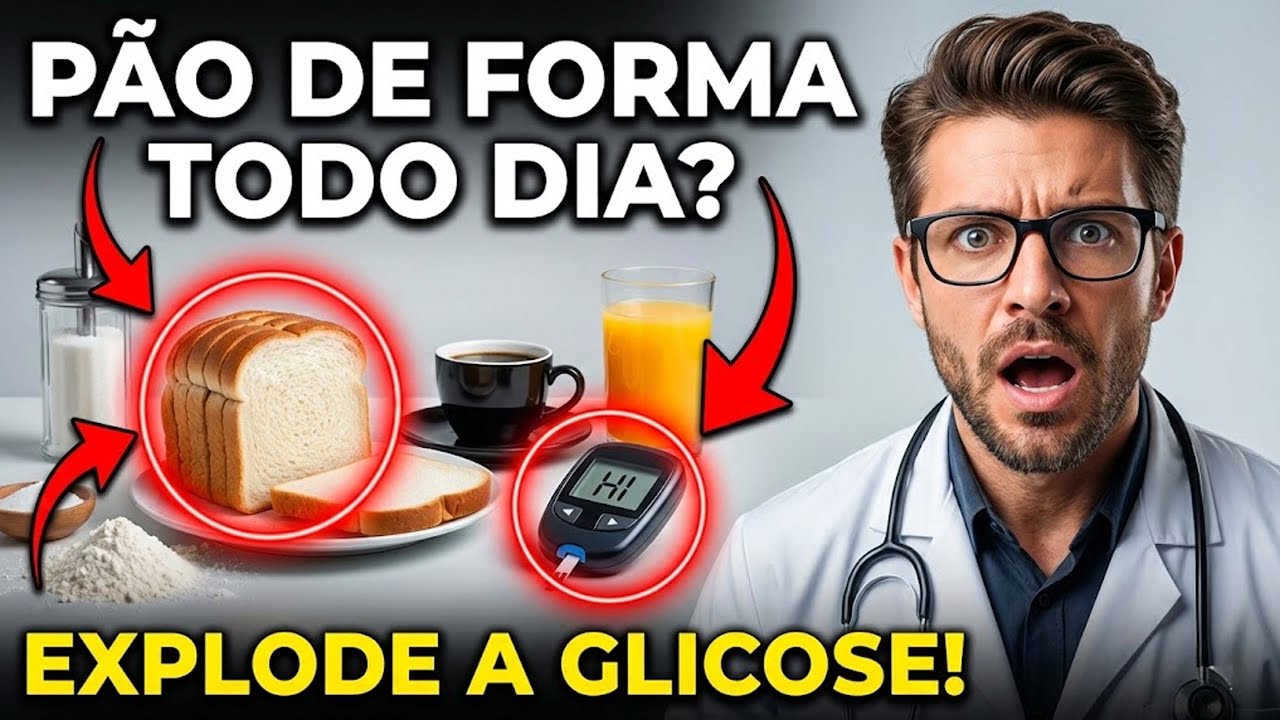 PÃO DE FORMA TODO DIA? A FARINHA BRANCA QUE DISPARA A GLICOSE NO CAFÉ DA MANHÃ