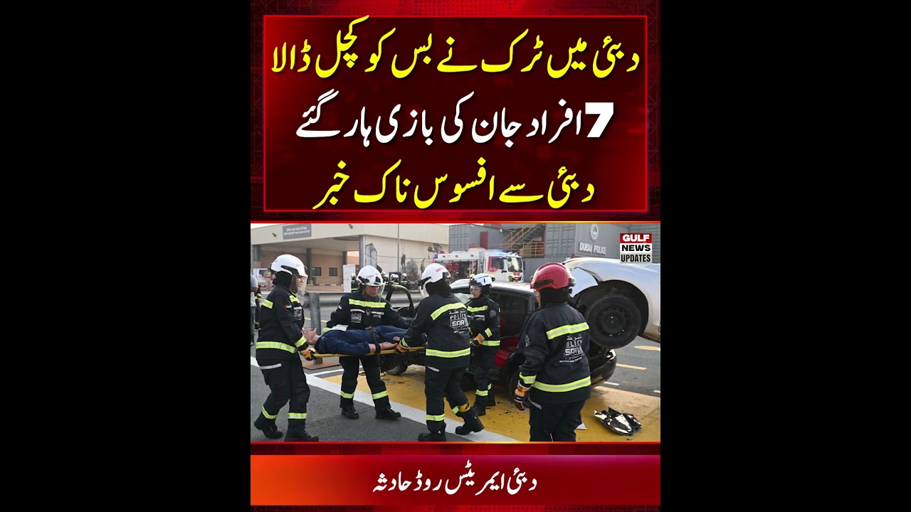 Dubai Emirates Road Accident | 7 Killed 9 Injured After Mini Bus Hits Broken Down Truck on Emirates