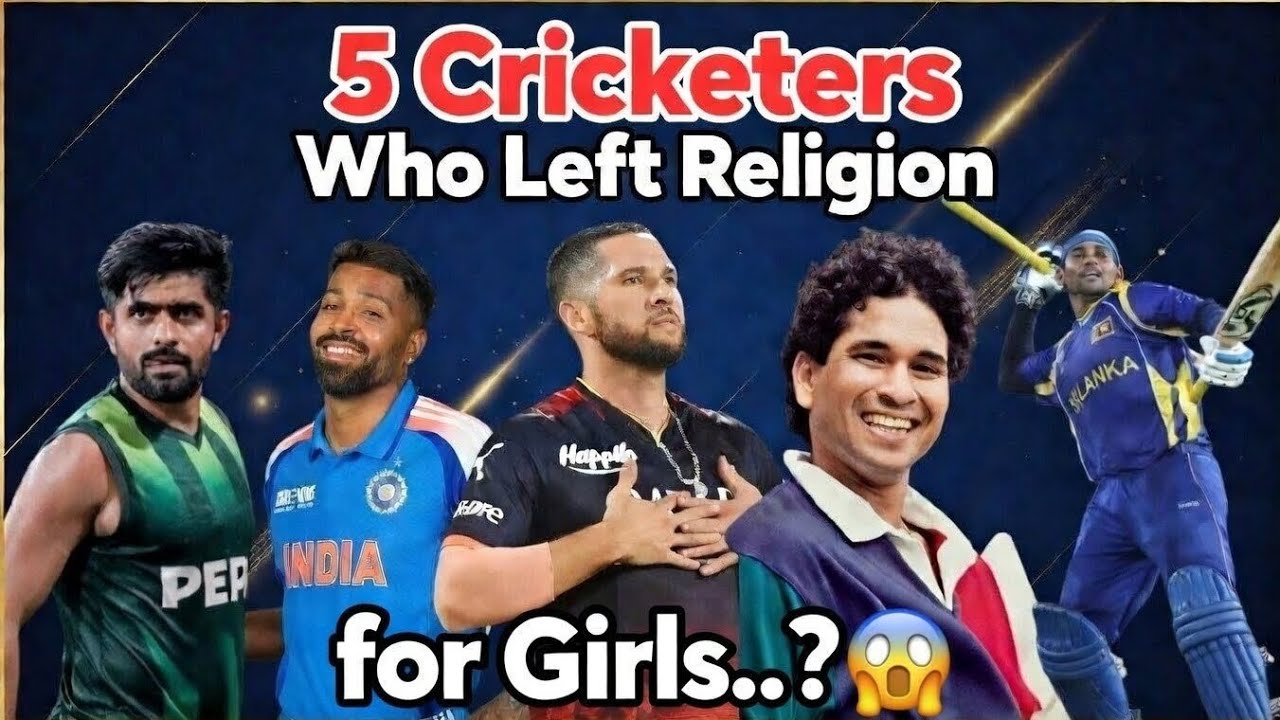 5 Cricketers Who Changed Their Religion | Real Stories | Change Their Religion For Money and Girls