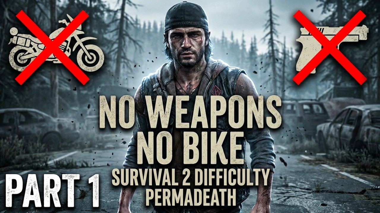 🔴 Days Gone (Survival 2 Difficulty.PERMADEATH New Game) #PT 1 ¡Without Weapons and No bike!!!