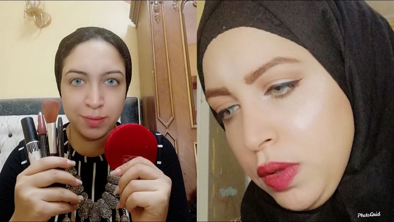 ارخص ميكب ( الماتيريال الشعبي) لوك بالبودرة المائية