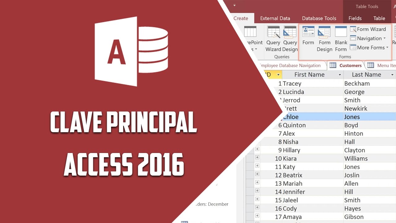 Access 2016 – Clave principal - Video 14