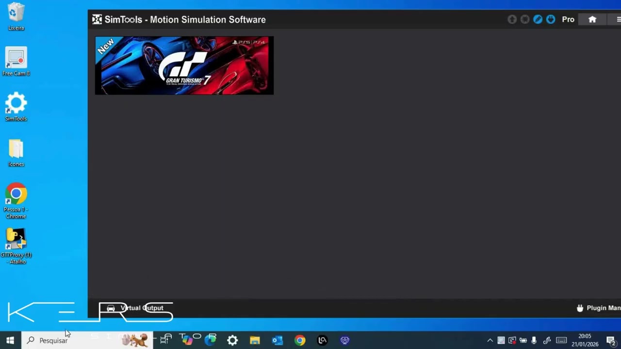 Como configurar o Simtools 3.0 para a plataforma motion KERS funcionar com o GranTurismo do PS4 /PS5
