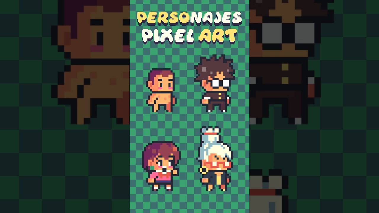 C&oacute;mo Hacer PERSONAJES Pixel Art (32x32) #pixelart #personajes #gamedev
