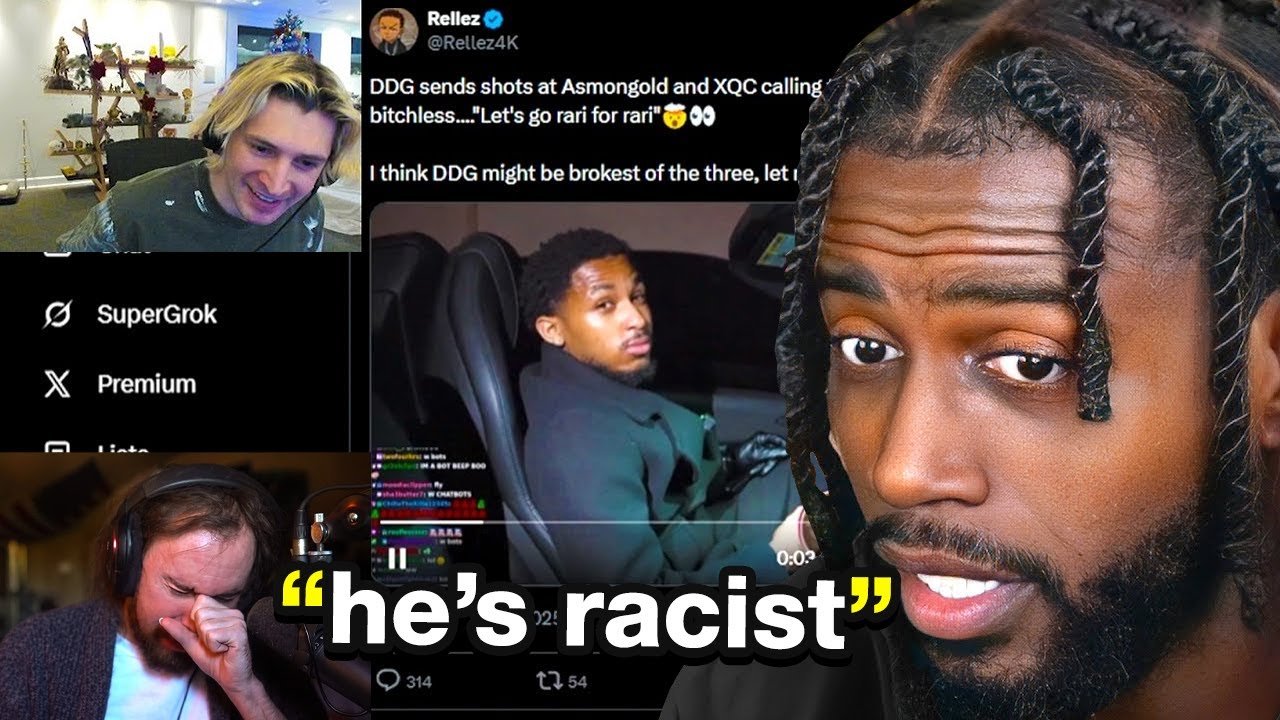 ASMONGOLD, DDG, XQC Viewbotting Beef and Diss Track! Dean UNPACKING