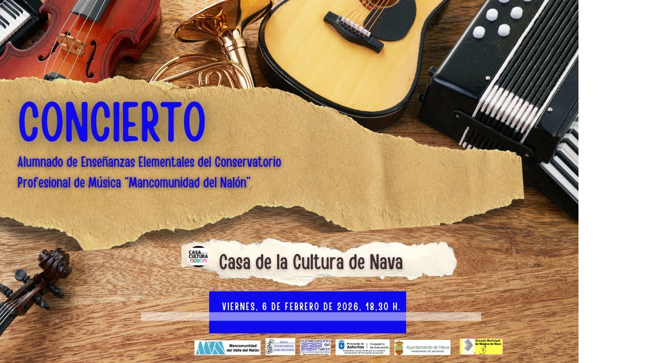 Concierto del alumnado del Conservatorio del Nalón en la Casa de la Cultura de Nava