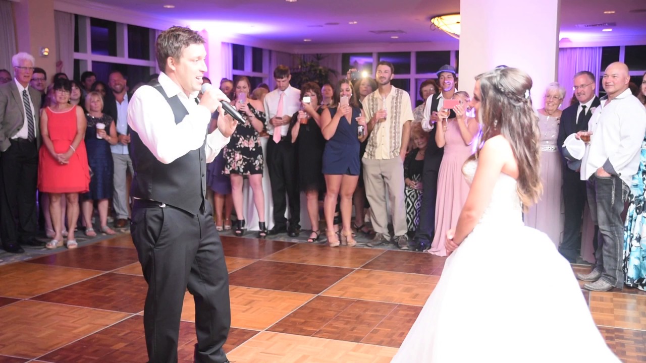 Groom Surprises Bride at wedding Reception!!