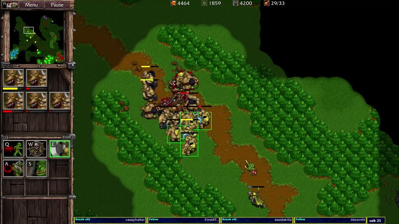 Warcraft 2 Remastered Garden of War 3v3