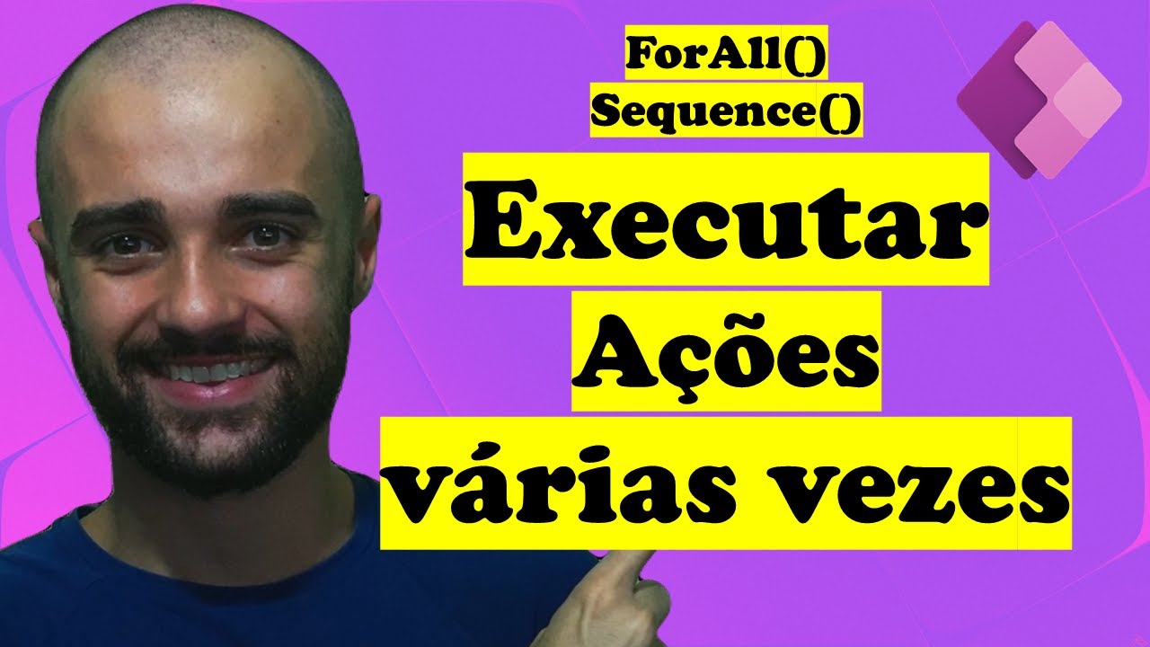 Como executar uma ação varias vezes no Power Apps usando ForAll com Sequence