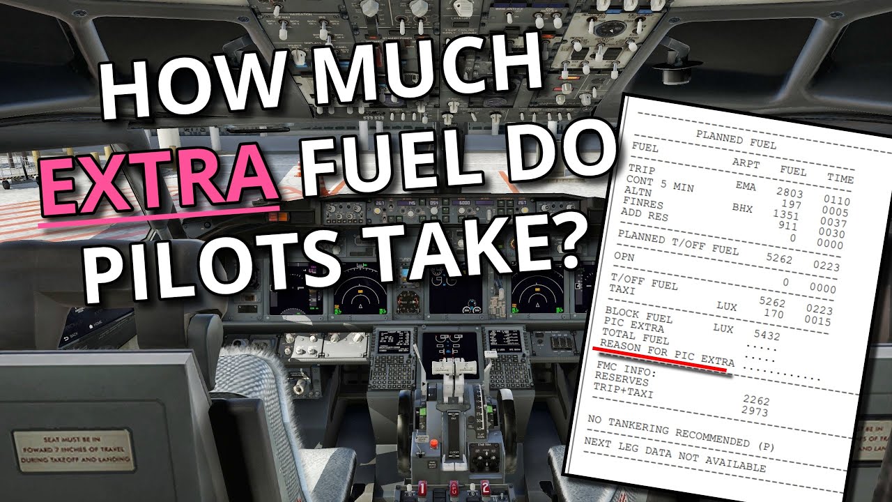 Предполетная подготовка пилота настоящего 737 | Сколько дополнительного топлива мне следует взять...