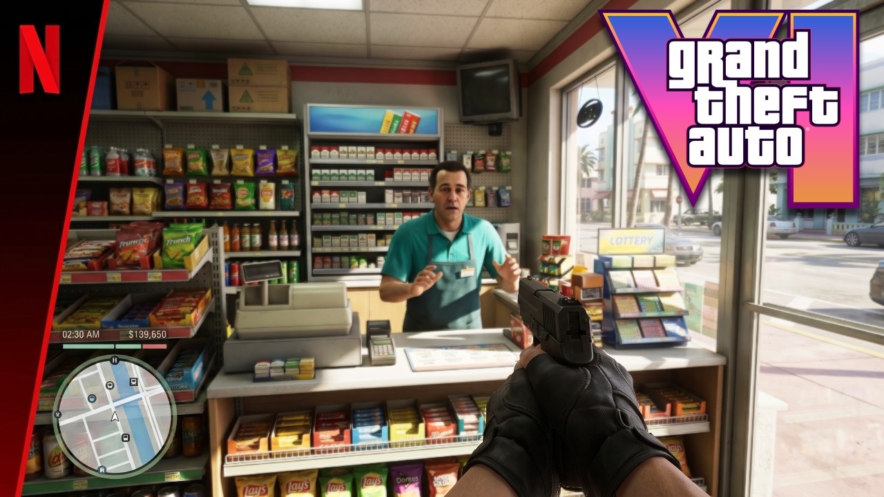 УТЕЧКА нового геймплея GTA 6 перед презентацией от Netflix!