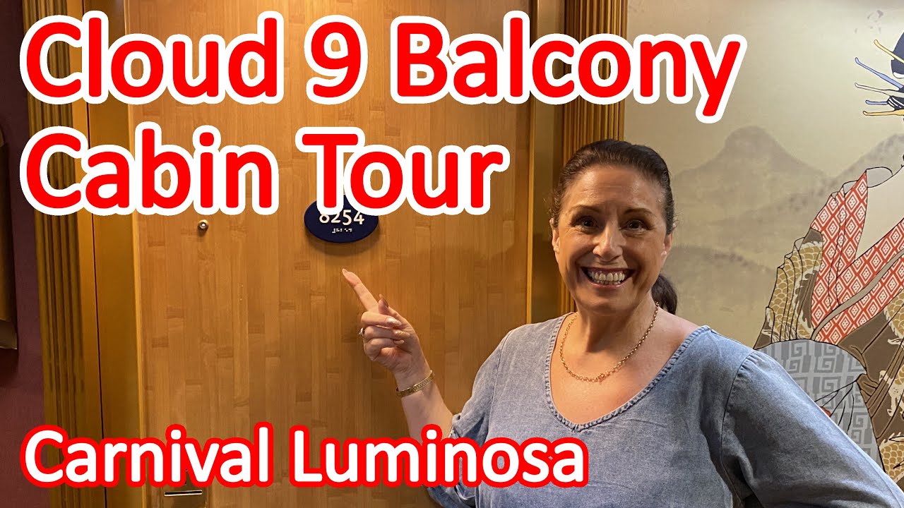 Экскурсия по каюте с балконом Carnival Luminosa Cloud 9 Spa — каюта 8254