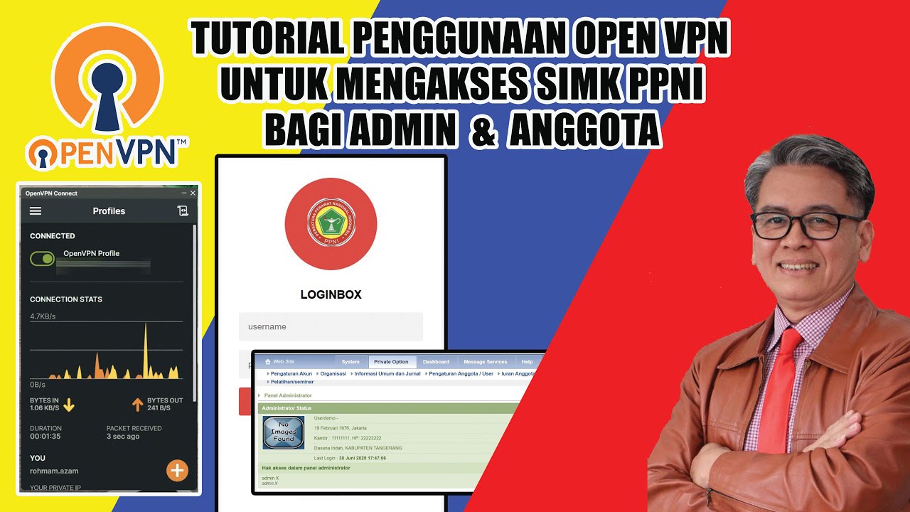 TUTORIAL PENGGUNAAN OPEN VPN | UNTUK AKSES KE SIMK PPNI | Rohman Azzam | #awolatv