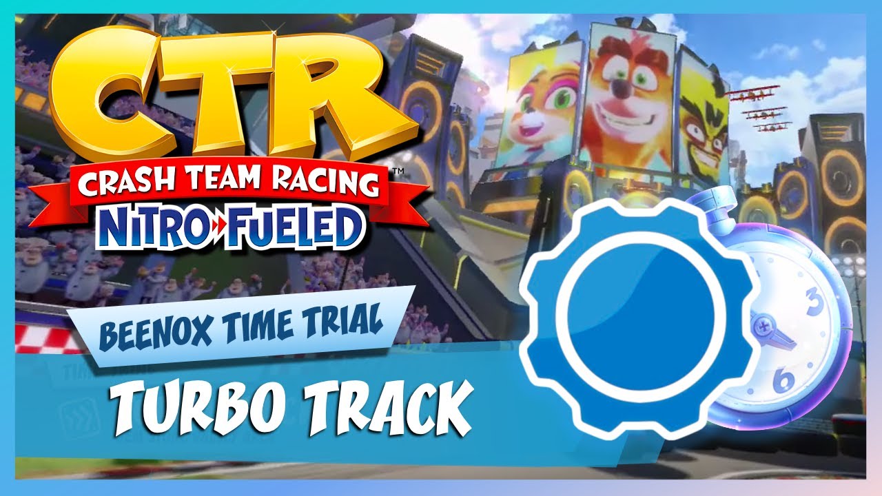 Turbo Track - Developer Time Trial  (1:32:45 vs 1:33:52) | Crash Team Racing Nitro-Fueled