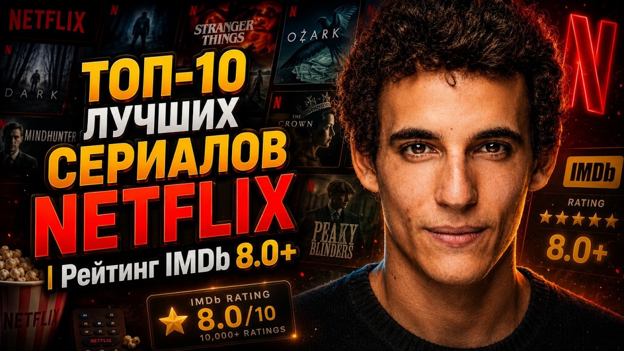 ТОП-10 ЛУЧШИХ СЕРИАЛОВ NETFLIX | IMDb 8+