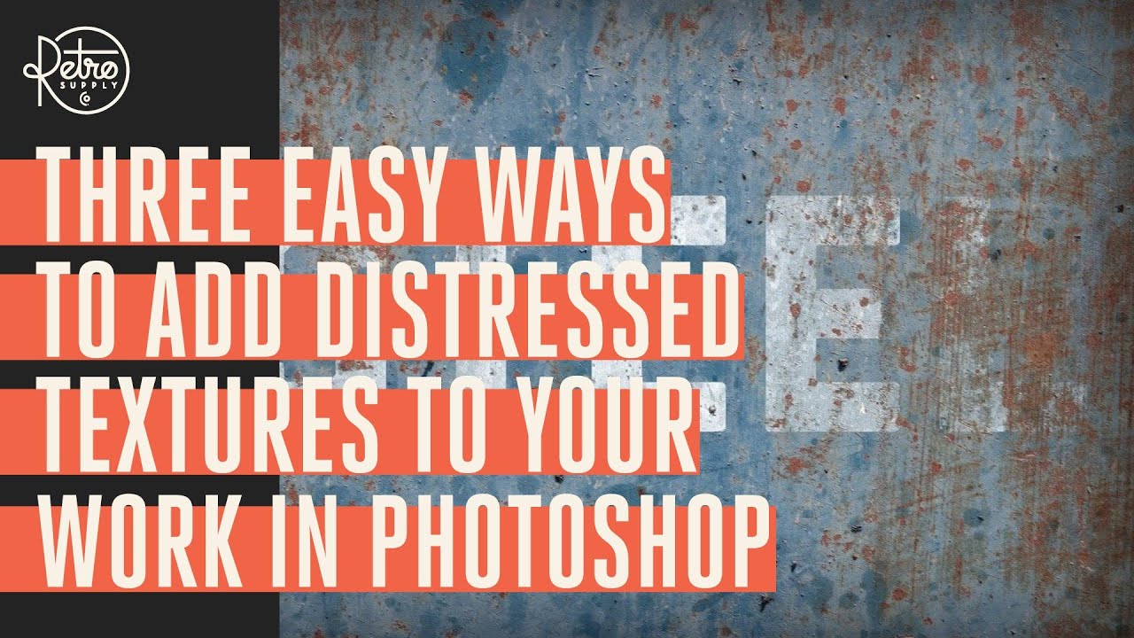 Три простых способа добавить состаренные текстуры к вашим работам в Photoshop