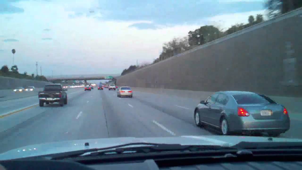 Driving East On 91 FWY - La Serria to Central