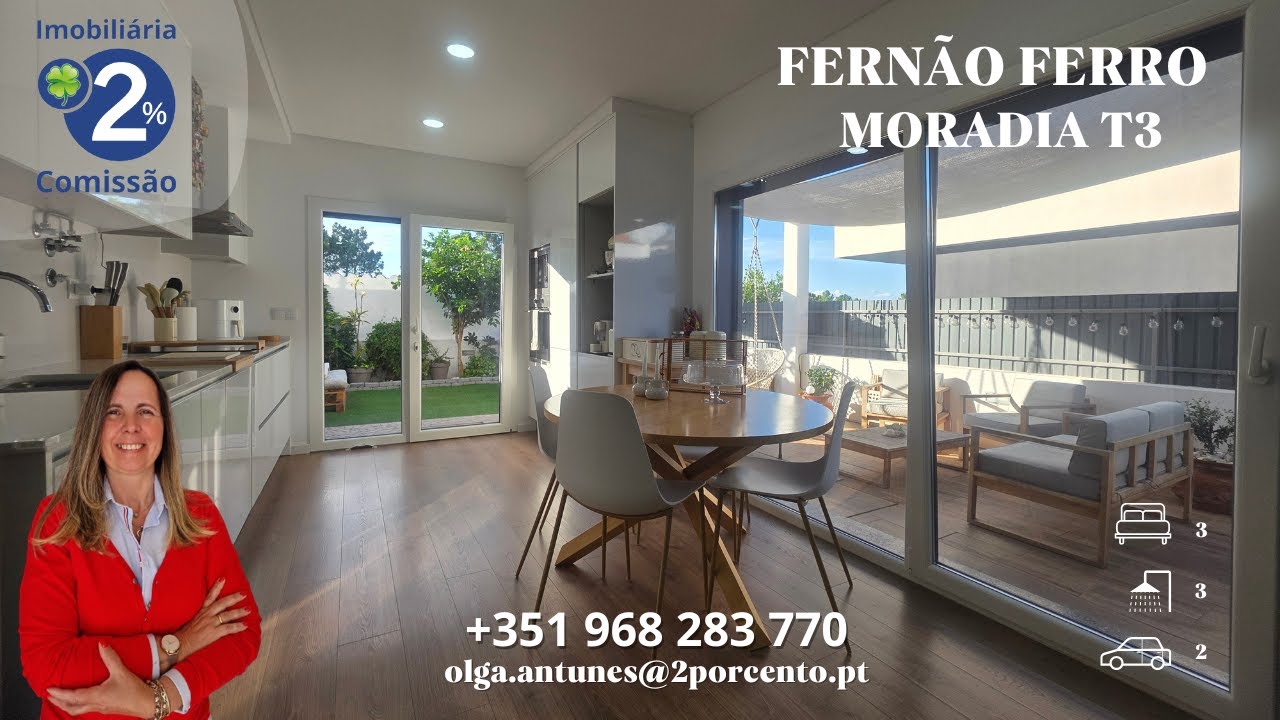 Magnifica Moradia T3 em Redondos - Fernão Ferro (N/Refª6801128)