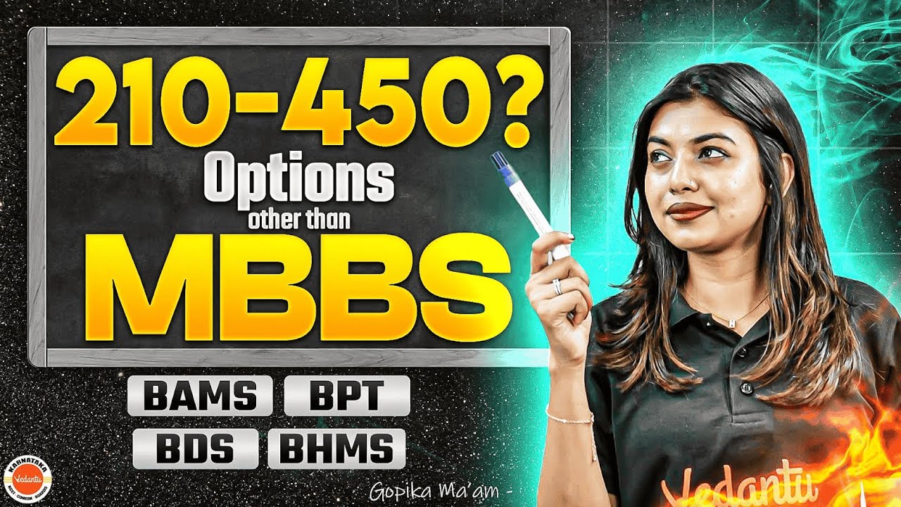 Scored 210–450 in NEET? Best Career Options Other Than MBBS | BAMS, BPT, BDS, BHMS | Gopika Ma'am