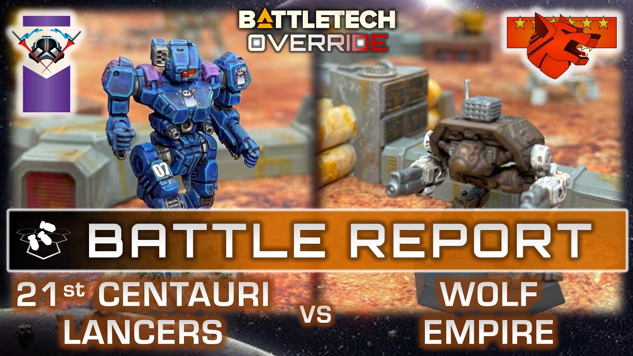 BATTLETECH 21st Centauri Lancers vs Wolf Empire | Override Battle Report | ilClan Era