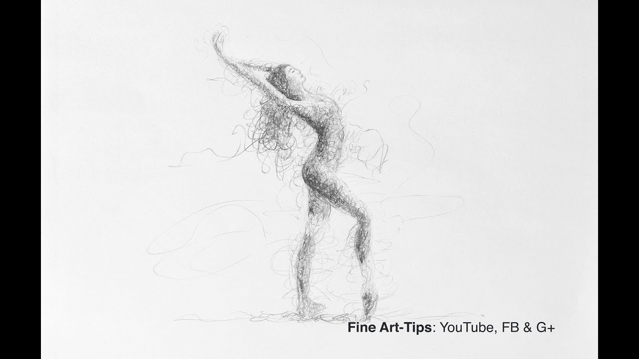 How to Draw a Doodling Sketch of a Ballerina (Woman) - Narrated