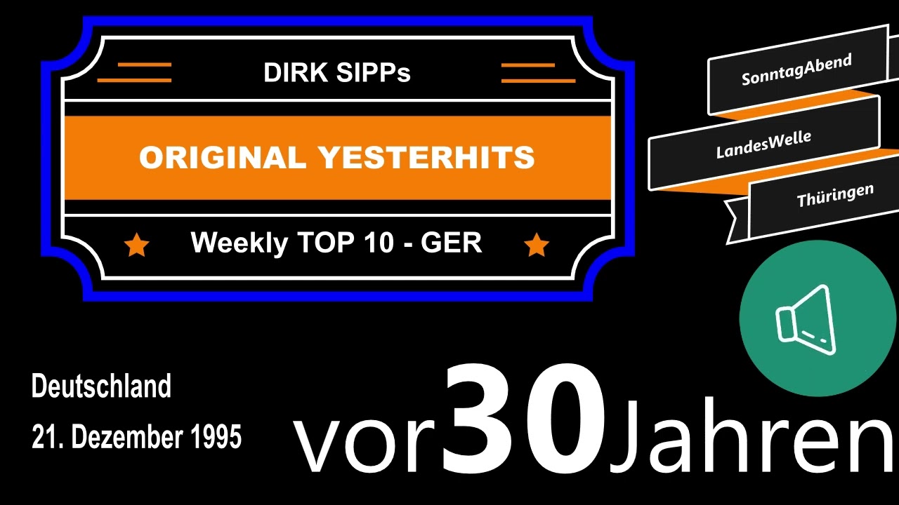 Yesterhits Weekly Top Ten Germany vor 30 Jahren