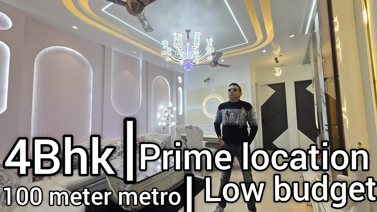 1200 sqft का Gated society flat | metro  line से 100 meter | ultra luxurious flat | 30 Feet road |