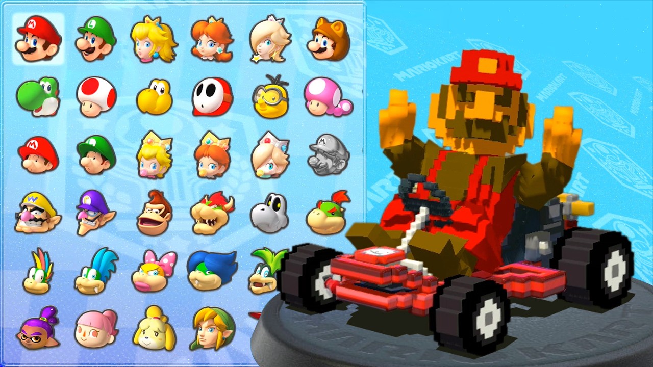 【マリオカート8デラックス】キャサリンがNESマリオに！？8bitの姿で200ccの世界を無双してみた
