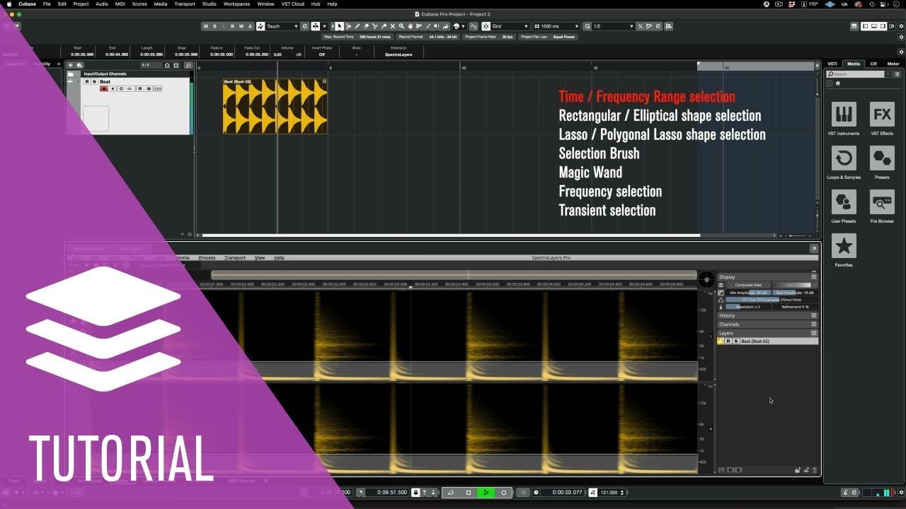 Selection Tools Overview and the Concept of Layers | Getting Started With SpectraLayers