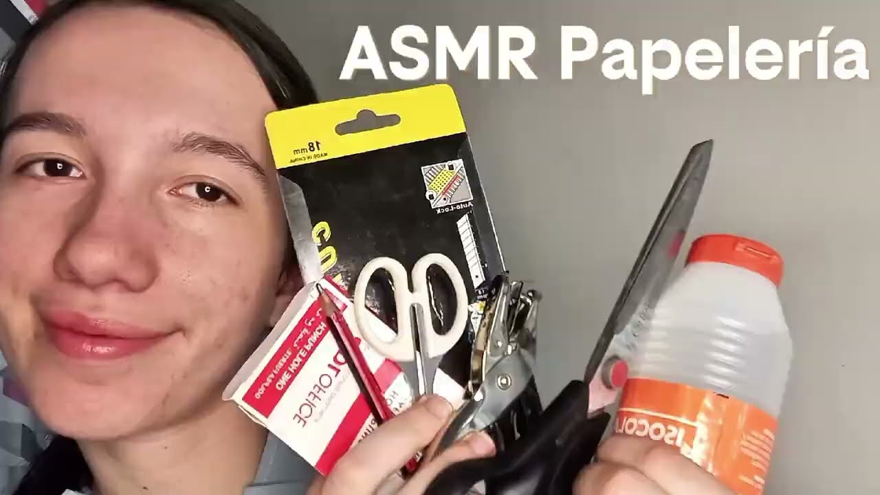 ASMR bem de pertinho | sons de papelaria
